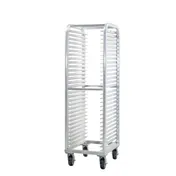 New Age 4330 Lifetime Series 30 Pan Mobile End Load Aluminum Bun / Sheet Pan Rack 1 image
