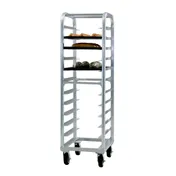 New Age 4333 Lifetime Series 12 Pan Mobile End Load Aluminum Bun / Sheet Pan Rack 2 image