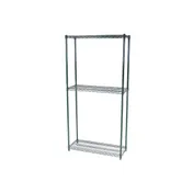 Nor-Lake SSG56-3 Epoxy Coated 3-Tier Green-Kote Shelving Kit for Walk-In Coolers/Freezers - 5' x 6' 1 image