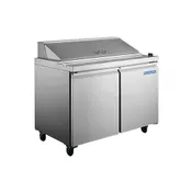 Norpole NP2R-SWMT60 60" Mega Top Sandwich/Salad Prep Table w/ 2 Doors, 24 Pans 1 image