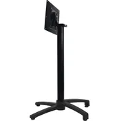 Oak Street B2626F-BAR 26.8x26.8 Bar Height Aluminum Table Base, Black Finish, 3 Steel Column 1 image
