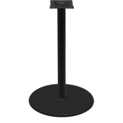 Oak Street B30DISC-BAR 30" dia. Steel Table Base, Bar Height, Black Sandtex Finish 1 image