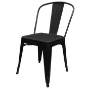 Oak Street OD-CM-820-MBLK-XL Xl Brewhouse Stacking Dining Chair, Indoor/Outdoor 1 image