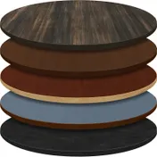 Oak Street OLWE48R Round Laminate Table Top, 48" Dia., 1-1/4" Thick, Wood Edge 1 image