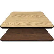 Oak Street OW4848 48" X 48" Laminate Reversible Table Top, T-Mold Edge 1 image