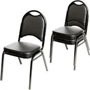 Oak Street SL2089-SV Banquet Stacking Chair, Rounded Back with Hand Hold 1 image
