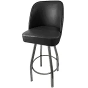 Oak Street SL3136-CCS-BLK Swivel Bar Stool, Black Vinyl Bucket Seat, 4-1/4" Thick, 4° Swivel 1 image