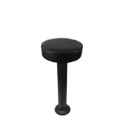 Oak Street SL6129 Backless Flat Swivel Bar Stool, Upholstered Button Top, Powder Coat, 2.5mm Steel Column 1 image