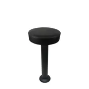 Oak Street SL6129XL - Backless Swivel Bar Stool, XL Upholstered Button Top, Powder Coat Finish, Pedestal Base 1 image