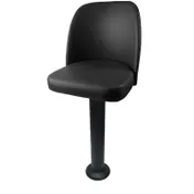 Oak Street SL6133IMP Swivel Bar Stool, Upholstered Bucket Seat, Waterfall, Powder Coat Pedestal, 51 Ball Bearings 1 image