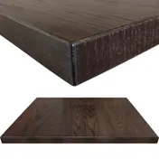 Oak Street WDL3042-DW Rectangular Woodland Table Top, 30" x 42", 1" Red Oak Faced, 1-5/8" Solid Wood Dropped Edge, Dark Walnut Finish, Made in USA 1 image