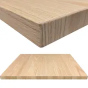 Oak Street WDL3072-CC Rectangular Woodland Table Top, 30" x 72", 1" Red Oak Faced, 1-5/8" Solid Wood Dropped Edge, Clear Coat, Made in USA 1 image