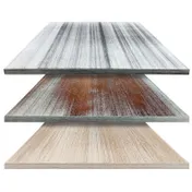 Oak Street WWP3636 - Premium Square Restaurant Table Top, 36" x 36", 2" Thick Engineered Oak Wood Core, Whitewash Finish, Made in USA 1 image