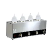 Omcan USA 44180 (Fw-Cn-1604) Quadruple Bottle Sauce Warmer, Countertop 1 image