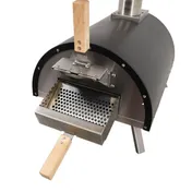 Omcan USA 44432 Wood / Coal / Gas Fired Pizza Oven w/ Black Cover, Steel Construction 6 image