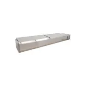 Omcan USA 46497 78" (Rs-Cn-0009-Pss) Refrigerated Topping Rail, 9 Pan Capacity 2 image