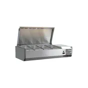Omcan USA 46658 47" (Rs-Cn-0004-Pss) Refrigerated Topping Rail, 3 Pan Capacity 1 image