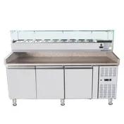 Omcan USA 46680 78" (Rs-Cn-0004-P) Refrigerated Topping Rail, 4 Pan Capacity 2 image