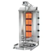 Omcan USA 49161 44" Gas Gyro Machine, 154.3 lbs, (4) Individual Controlled Infrared Burners 1 image