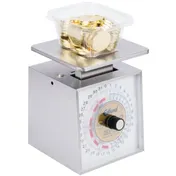 Edlund OU-32 Portion Scale, 1-9 lb Capacity, 32 oz x 1/4 oz Graduation, Fixed Dial, 6-7" Platform Stainless Bowl 8 image