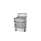 Pitco FBG24 Full Pot Floor Model Gas Fryer w/ 87 lbs Capacity, Flat Bottom, Solid State Controls 2 image