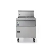 Pitco FBG24 Full Pot Floor Model Gas Fryer w/ 87 lbs Capacity, Flat Bottom, Solid State Controls 1 image