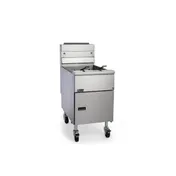 Pitco SE18 19" Floor Model Electric Full Pot Fryer w/ 90 lbs Capacity, 2 Twin or 1 Full Baskets 1 image