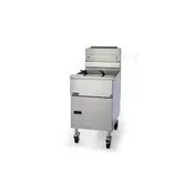 Pitco SE18 19" Floor Model Electric Full Pot Fryer w/ 90 lbs Capacity, 2 Twin or 1 Full Baskets 4 image