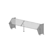 Premier Metal & Glass FM1R 1Guard Fixed Self-Service Sneeze Guard 1 image