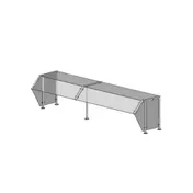 Premier Metal & Glass FM2R 1Guard Fixed Self-Service Sneeze Guard 1 image