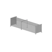 Premier Metal & Glass TM2N 1Guard Fixed Full-Service Sneeze Guard 1 image