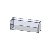 Premier Metal & Glass TMU3 Infinity Uv Bonded Fixed Full-Service Sneeze Guard 1 image