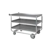 Piper Products 1-UCL-3 Stainless Steel 3 Large Shelf Utility / Delivery Cart w/ 1000 lb. Capacity 1 image