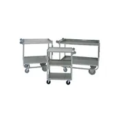 Piper Products 6-UCL-2 Stainless Steel 2 Large Shelf Utility / Delivery Cart w/ 600 lb. Capacity 1 image