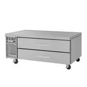 Turbo Air PRCBE-60F-N 60" 2 Drawers Pro Series Freezer Chef Base, Marine Edge, 9.77 cu. ft. 1 image