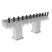 Perlick 3780-8BPC Bridge Tee Tower, Air-Cooled 8-Tap Stainless Steel with Polished Chrome Finish 1 image