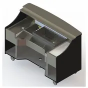 Perlick MOBS-66TE Signature 66" Stainless Steel Mobile Bar with Ice Chest  1 image