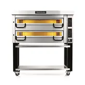 PizzaMaster PM 922ED 53" Hearth Stone Double Deck Electric Pizza Oven with Electronic Controls 1 image