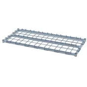 Quantum 1848DSGY 1500 lb. Gray Epoxy Antimicrobial Dunnage Shelf - 48"W X 18"D 1 image