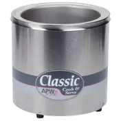APW Wyott RCW-7 7 qt Countertop Soup / Food Warmer w/ Thermostatic Controls, 1 kW 1 image