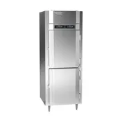 Victory RFSA-1D-S1-EW-HD-HC 31" 1-Section Reach-In Refrigerator Freezer Combo w/ 2 Half Solid Doors, Aluminum Interior 1 image