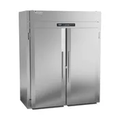 Victory RISA-2D-S1-HC 68" 2-Section Solid Door Roll-In Refrigerator, Aluminum Interior, 70.84 cu. ft. 1 image