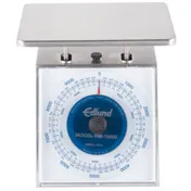 Edlund RM-1000 Portion Scale - 1-9 lb, Stainless, Rotating Dial, Sloped Display, 6-7" Platform, Dishwasher Safe 1 image