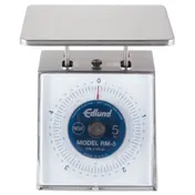Edlund RM-5 Portion Scale - Stainless, 1-9 lb Capacity, Rotating Dial, Sloped, 6-7" Platform, Dishwasher-Safe 1 image