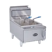 Royal Range of California RCF-25 Full Pot Countertop Gas Fryer w/ 25-lb Capacity, 3 Burners 1 image