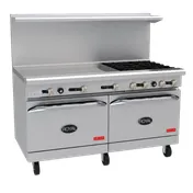 Royal Range of California RDR-10 60" Gas Restaurant Range w/ (10) Open Burners, (2) Standard Ovens, 370.000 BTU 1 image