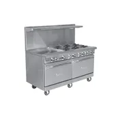 Royal Range of California RR-G60 60" Gas Restaurant Range w/ 60" Full Griddle, (2) Standard Ovens, 170.000 BTU 1 image