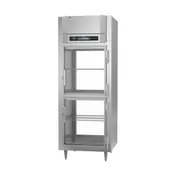 Victory RS-1D-S1-EW-PT-HG-HC 1-Section Wide Pass-Thru Refrigerator w/ 4 Half Glass Swing Doors, Stainless Steel, 26. cu. ft. 3 image