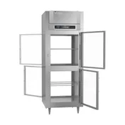 Victory RS-1D-S1-EW-PT-HG-HC 1-Section Wide Pass-Thru Refrigerator w/ 4 Half Glass Swing Doors, Stainless Steel, 26. cu. ft. 4 image