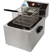 Sapphire Manufacturing SE-ECFR16 Countertop Electric Deep Fryer, 10 Ibs, 110V, Stainless Steel, 1600W 1 image